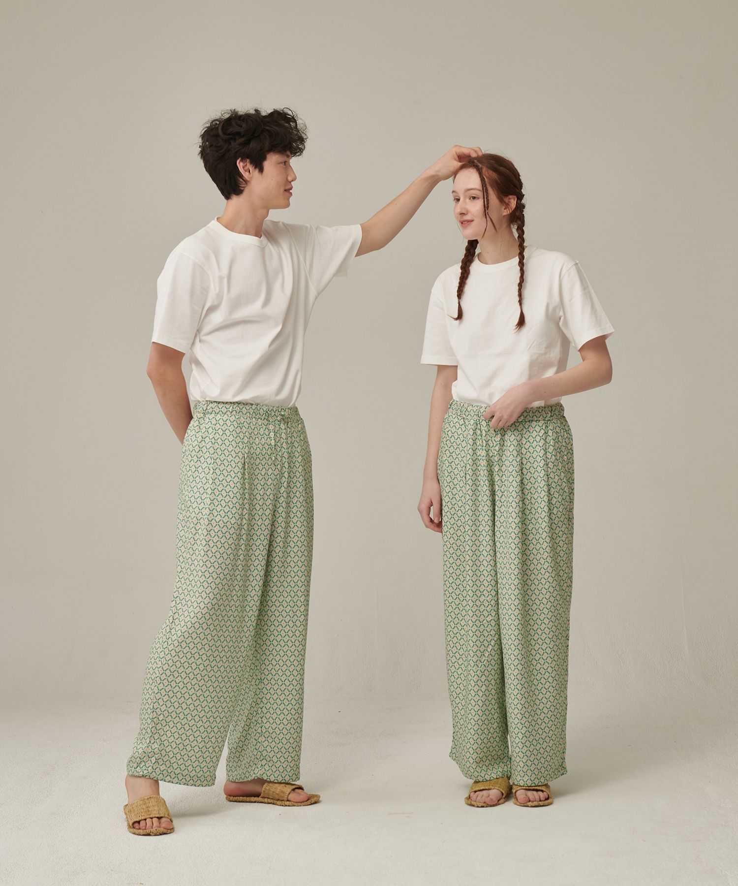 MUSINSA公式 | OGGITT (uni) Coppa Rayon Strap Pants Rose Hip