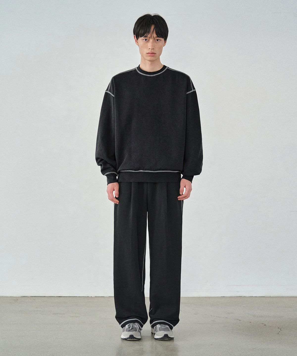 커스텀어클락(COSTUME O’CLOCK) 와이드 원턱 스웻팬츠 8 COLOR COOSPT207