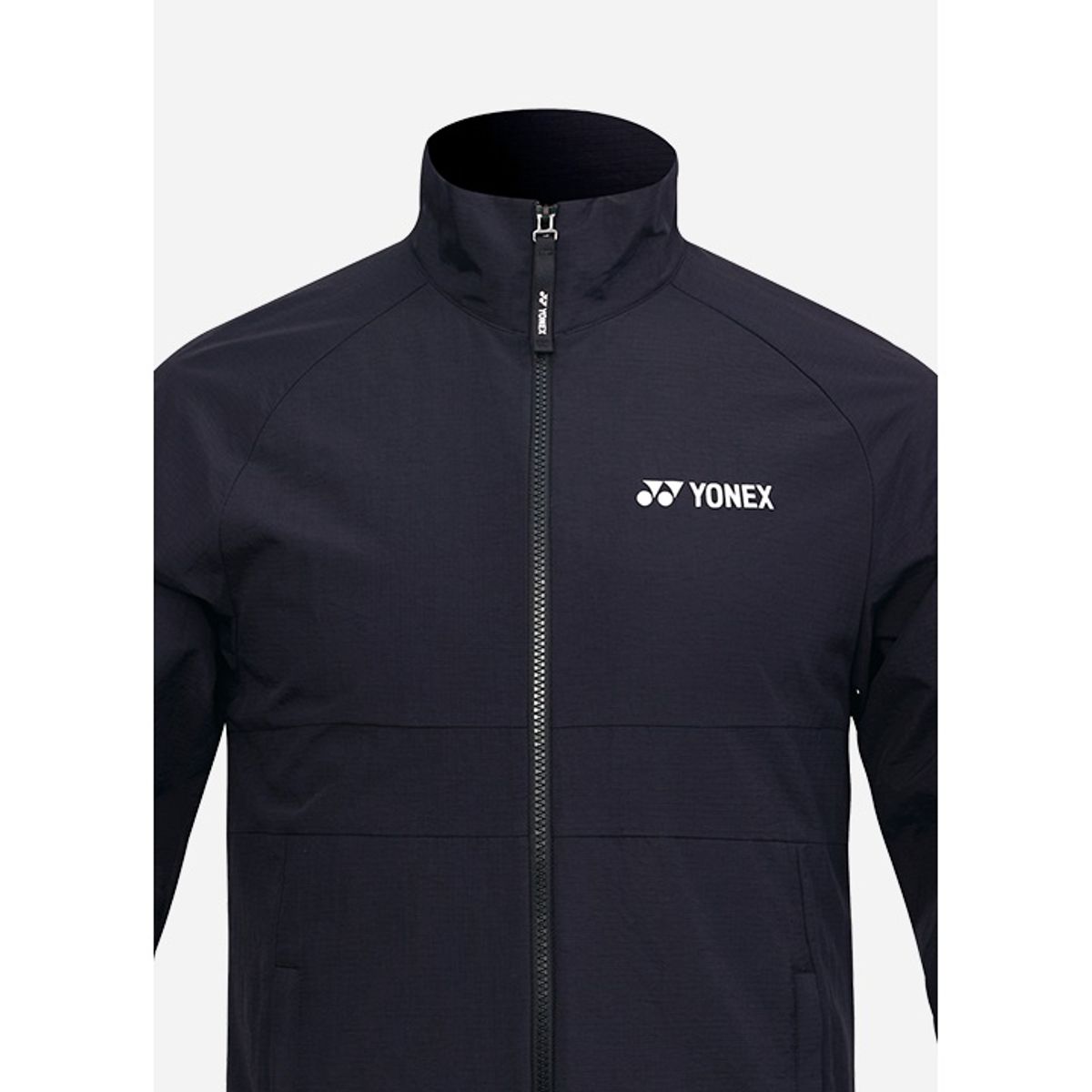 요넥스(YONEX) 231JJ004U 블랙 공용 실버 로고 포인트 트레이닝 자켓