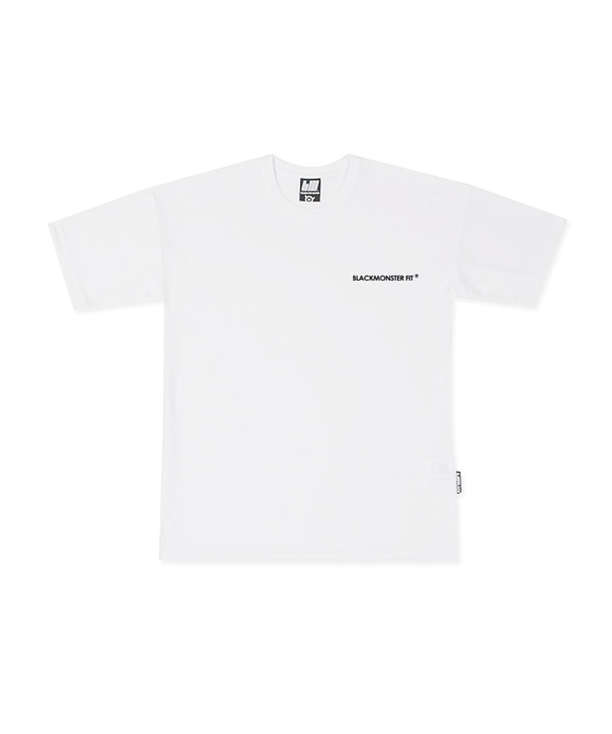 블랙몬스터핏(BLACK MONSTER FIT) 기능성 쿨에버 오버핏 반팔 티셔츠 (WHITE) / BM200214