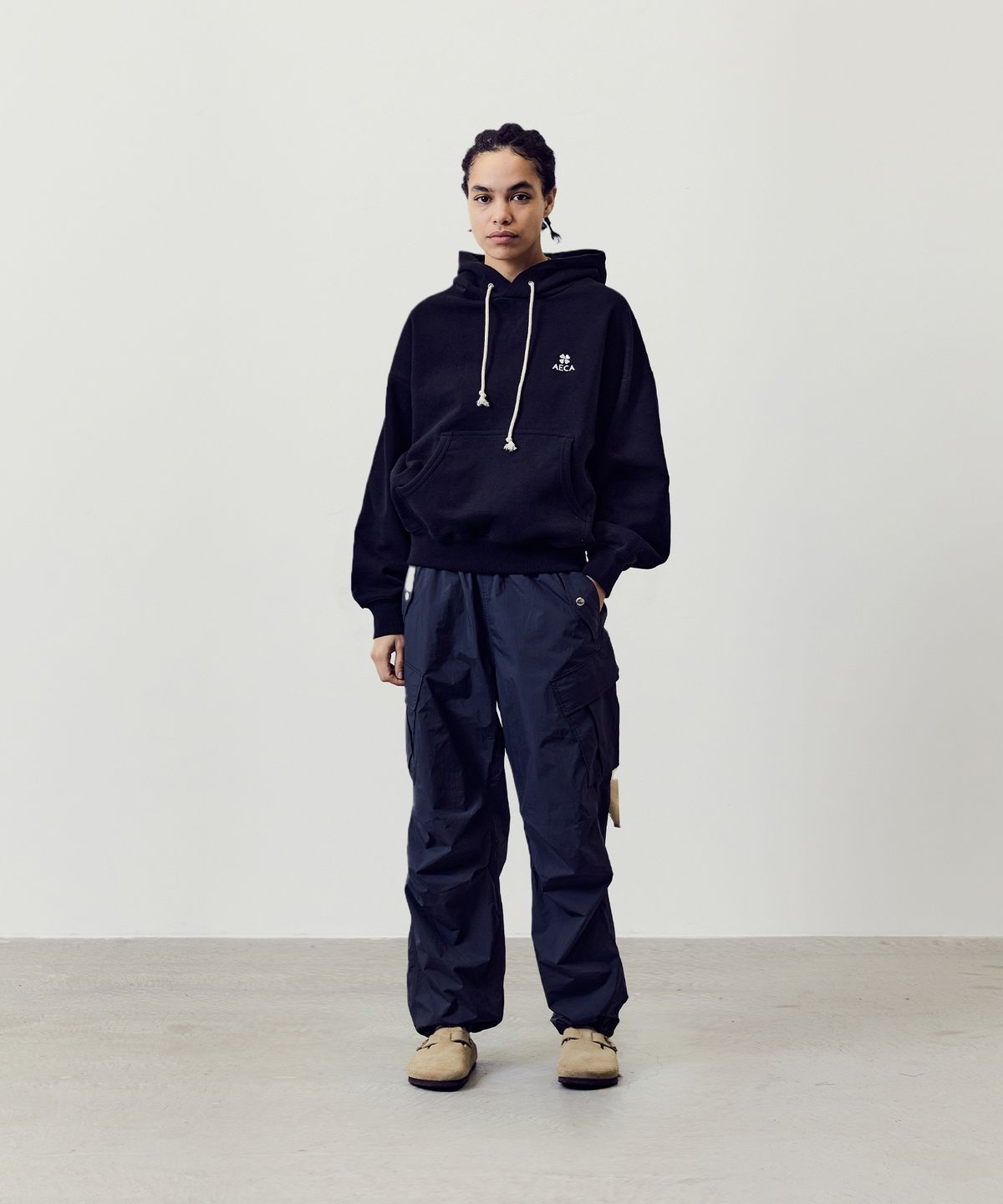 에이카화이트(AECA) CARGO PARACHUTE PANTS-PINK