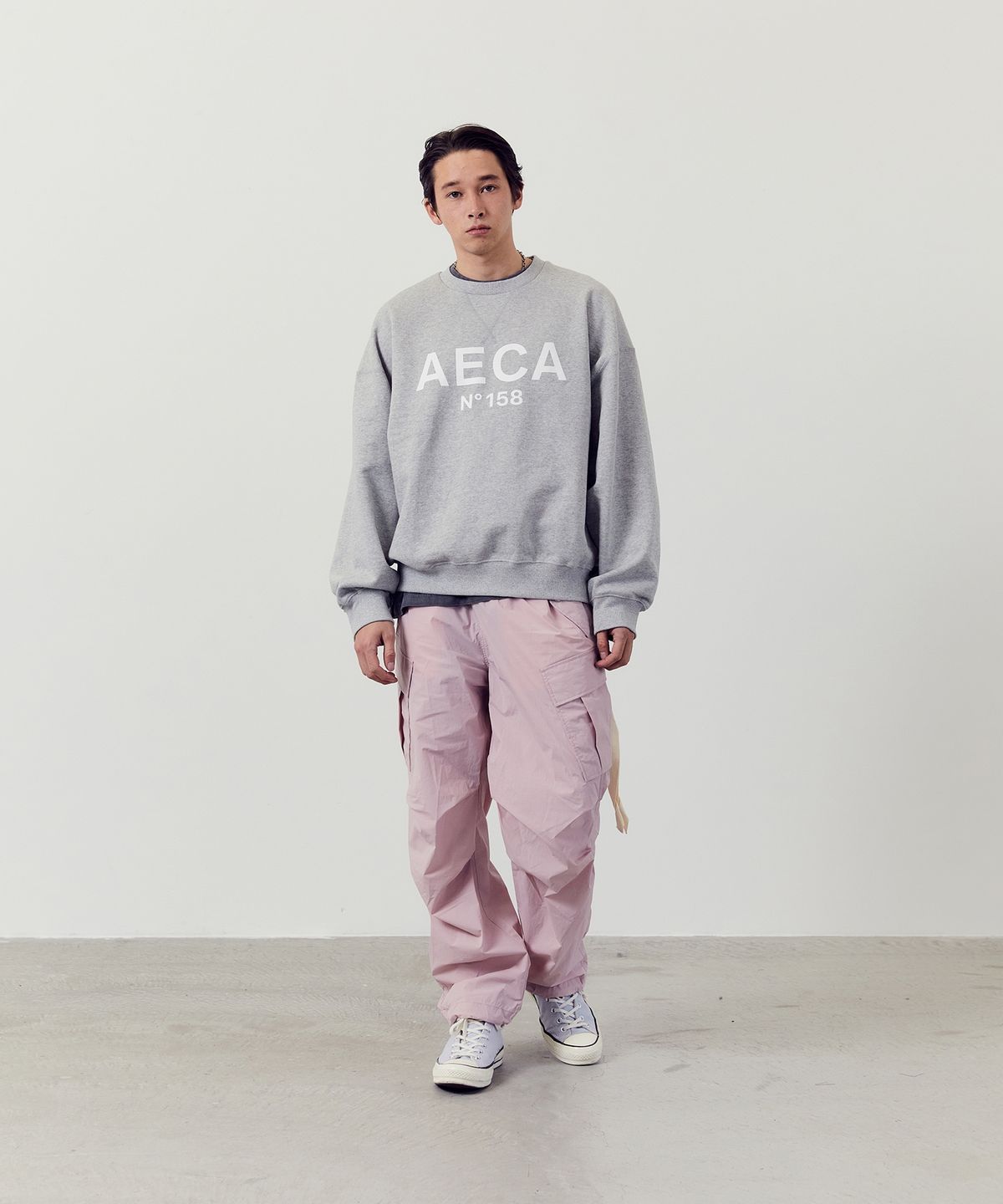 에이카화이트(AECA) CARGO PARACHUTE PANTS-PINK