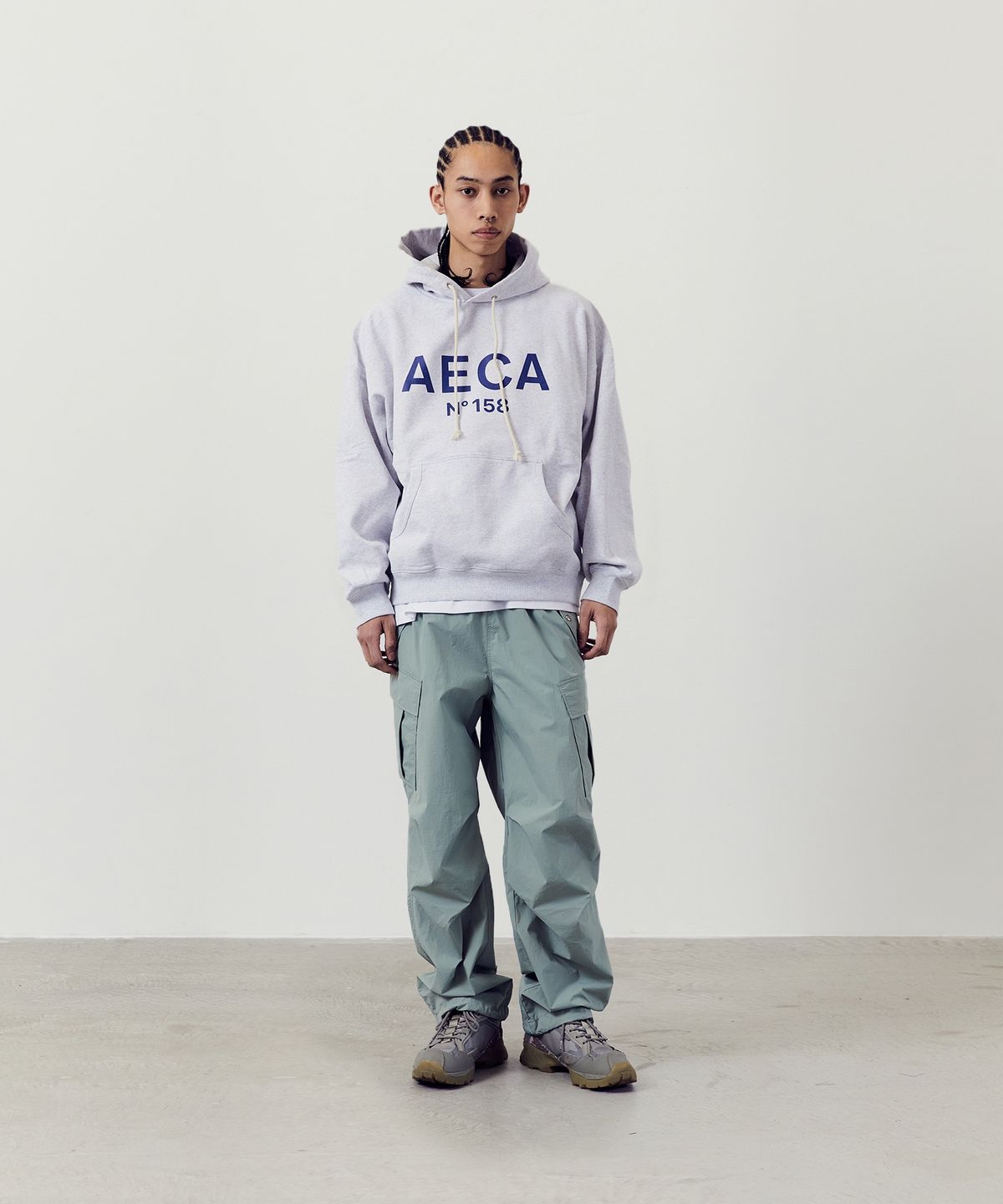 에이카화이트(AECA) CARGO PARACHUTE PANTS-PINK
