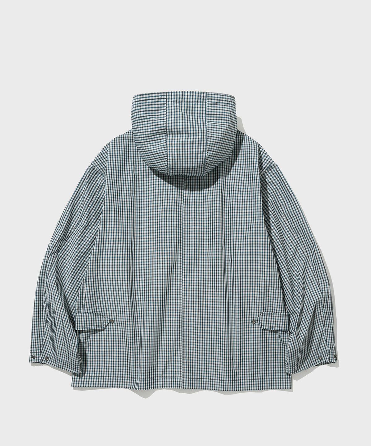 셔터(SHIRTER) OLIVER HOODED JACKET (CHECK BLUE)