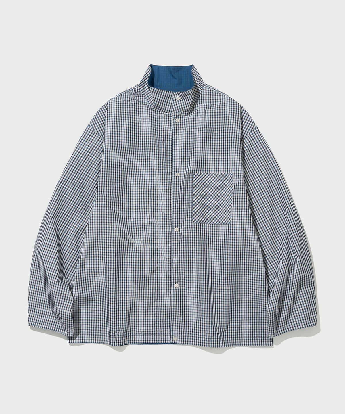 셔터(SHIRTER) REVERSIBLE HIGH NECK JACKET (BLUE)