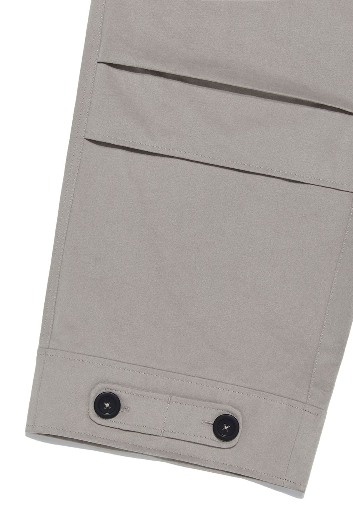 비바스튜디오(VIVASTUDIO) BUTTON PARACHUTE COTTON PANTS [LIGHT GRAY]