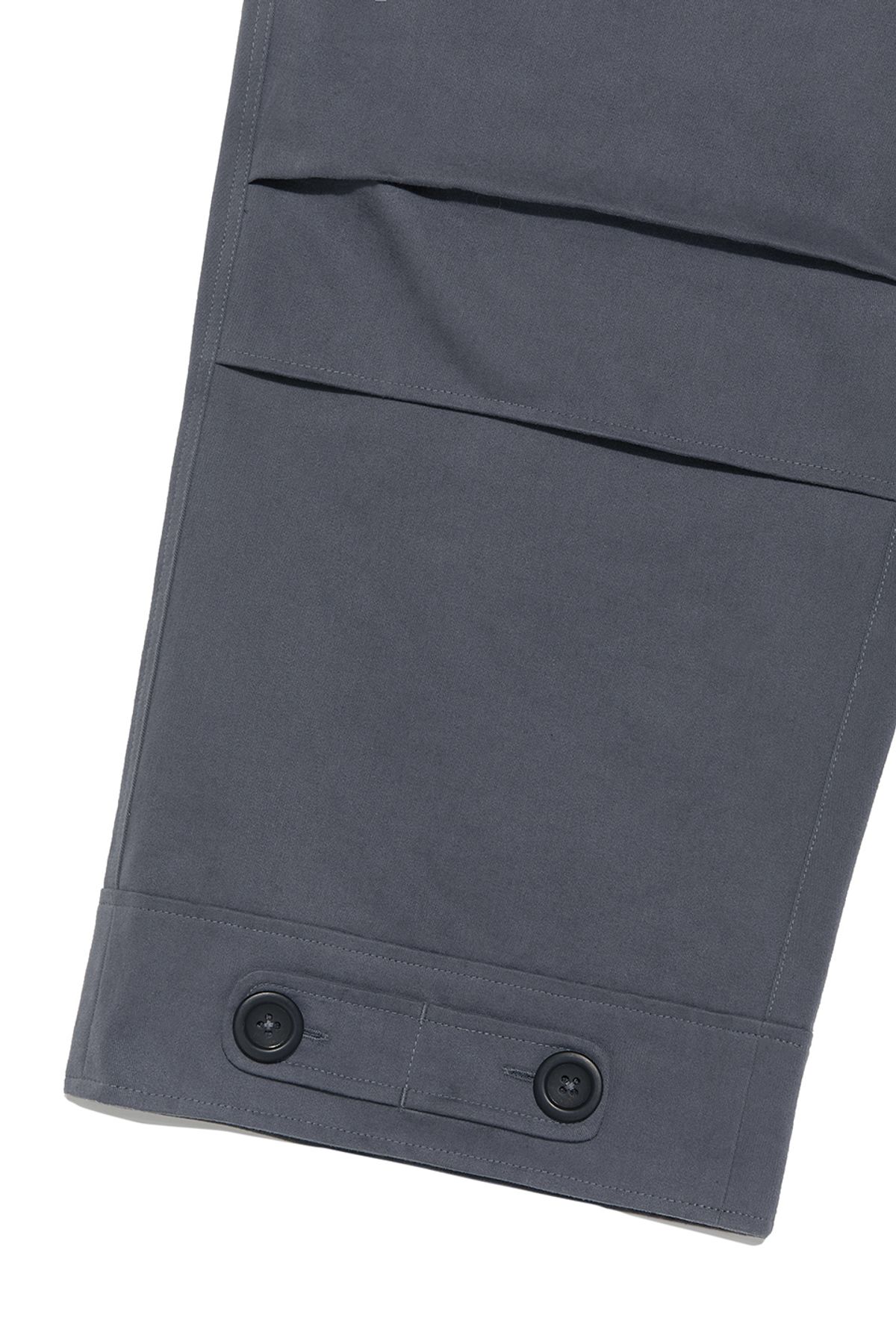 비바스튜디오(VIVASTUDIO) BUTTON PARACHUTE COTTON PANTS [CHARCOAL BLUE]