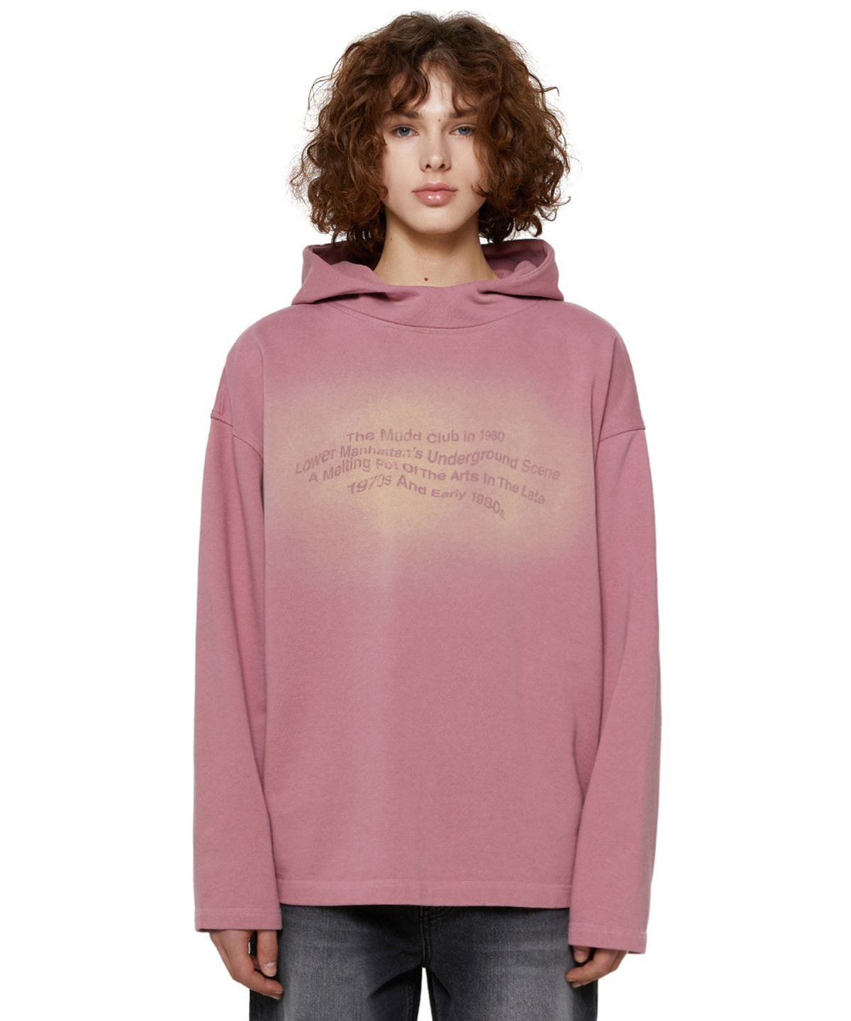 비바스튜디오(VIVASTUDIO) SPOT WASHED HOODIE [PINK]