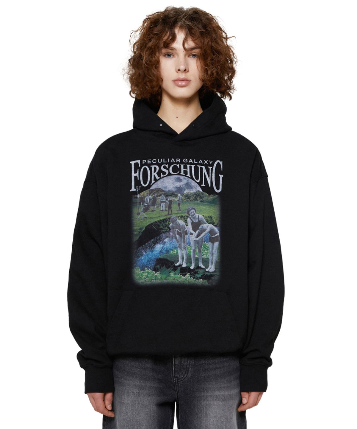 비바스튜디오(VIVASTUDIO) PECULIAR GALAXY HOODIE [BLACK]