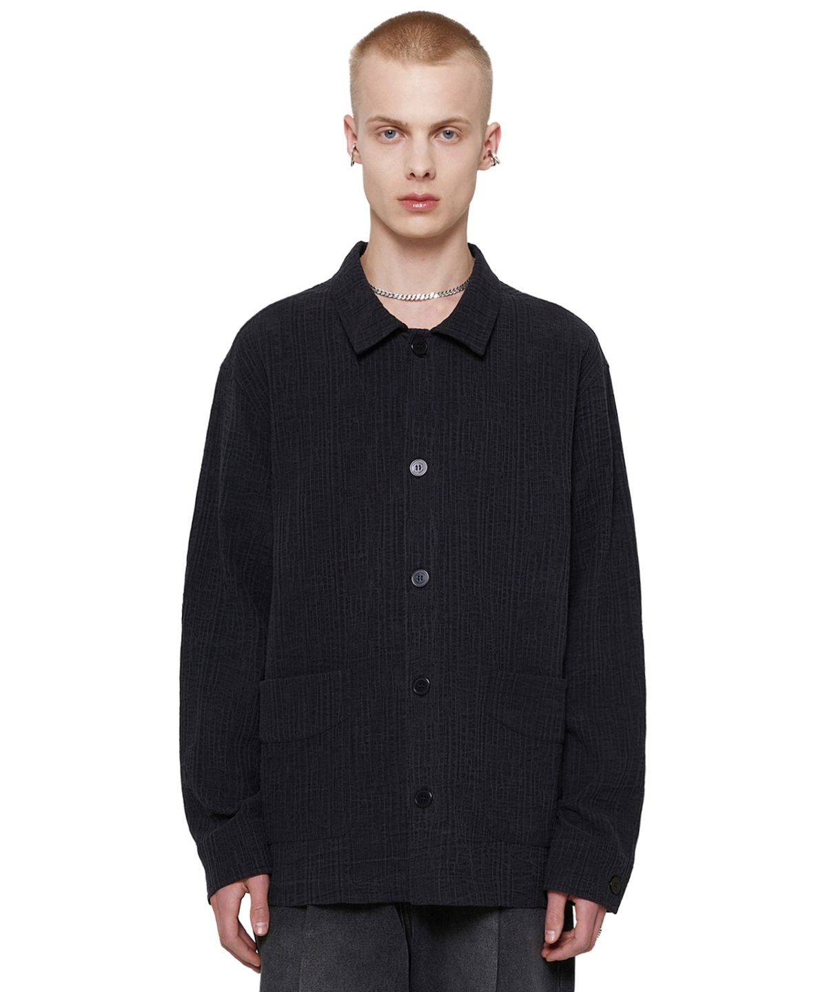 비바스튜디오(VIVASTUDIO) NATURAL SHIRTS JACKET [BLACK]