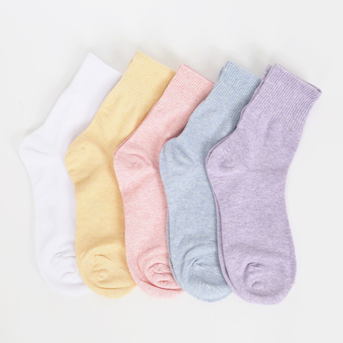 삭스에이(SOCKSA) [10PACK] 베이직 200N 데일리 하프골지밴드 긴 양말