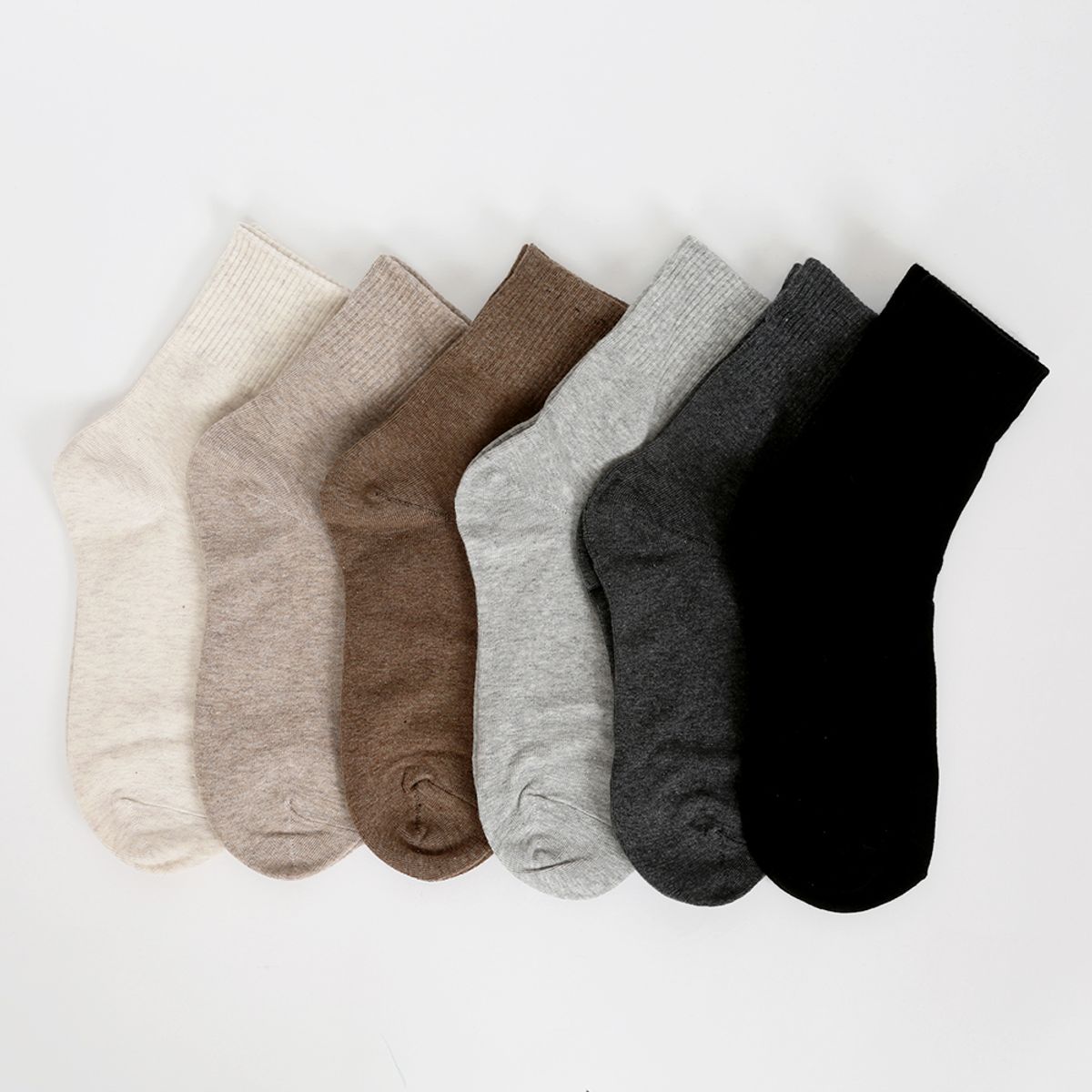 삭스에이(SOCKSA) [10PACK] 베이직 200N 데일리 하프골지밴드 긴 양말
