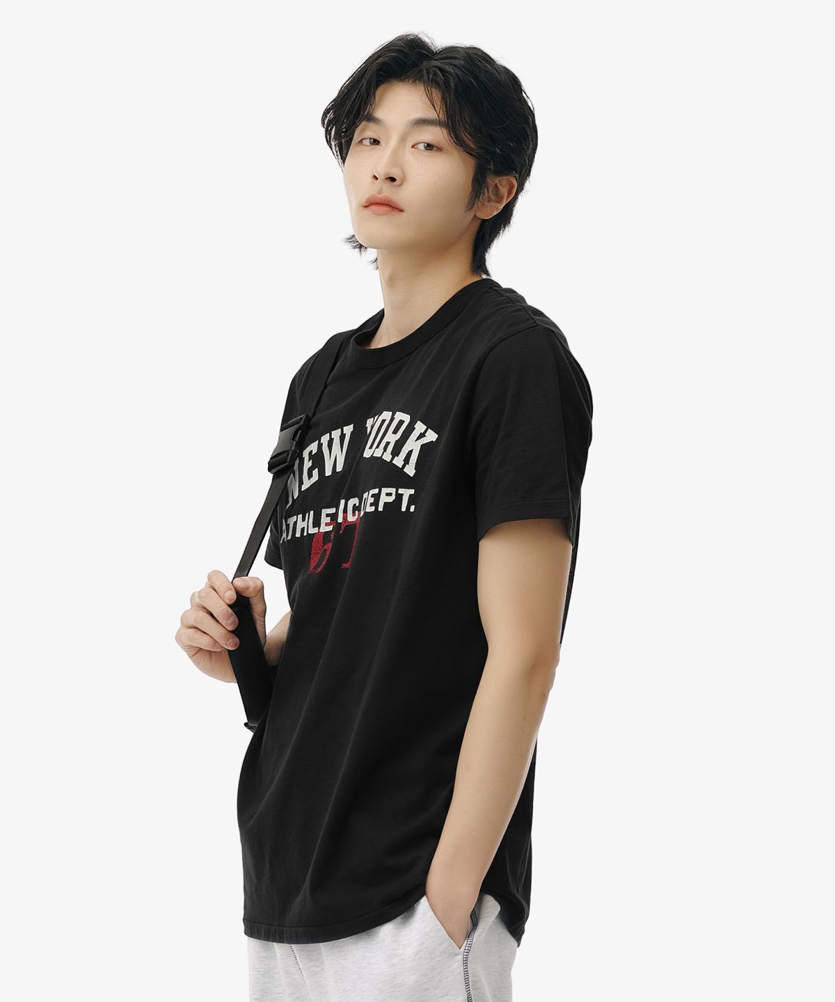 폴로 랄프 로렌(POLO RALPH LAUREN) [NEW YORK BOXING CLUB] 빈티지 저지 셔츠 - 블랙
