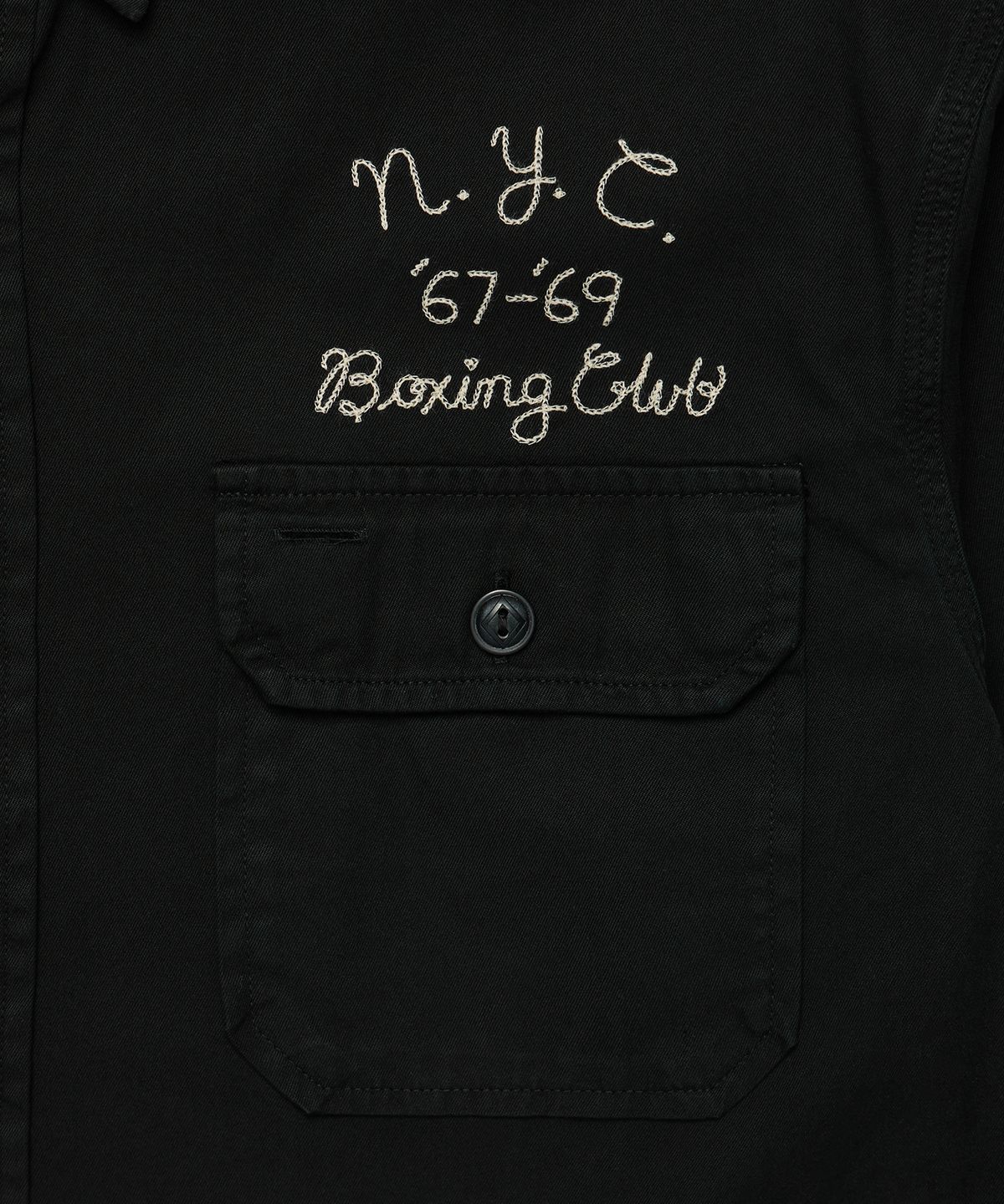 폴로 랄프 로렌(POLO RALPH LAUREN) [NEW YORK BOXING CLUB] 코튼 치노 셔츠 - 블랙