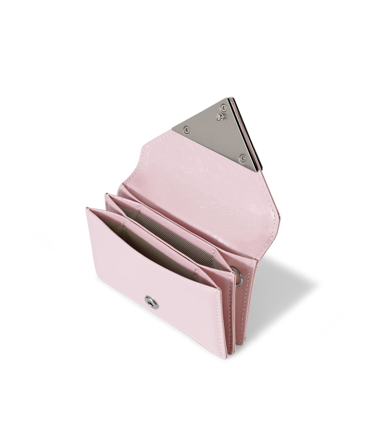 페넥(FENNEC) CRINKLE TRIANGLE ACCORDION POCKET - LIGHT PINK