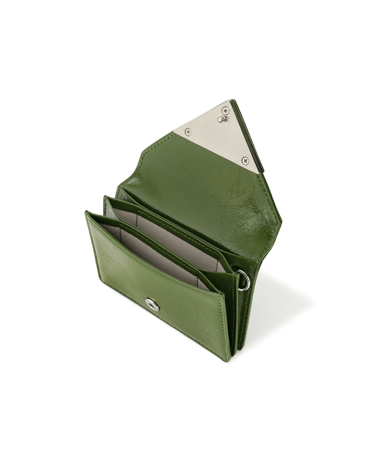 페넥(FENNEC) CRINKLE TRIANGLE ACCORDION POCKET - OLIVE