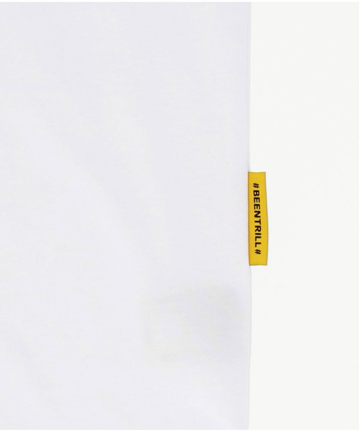 빈트릴(BEENTRILL) 뉴 페인팅 해시태그 오버핏 반팔 티셔츠(오프 화이트)
