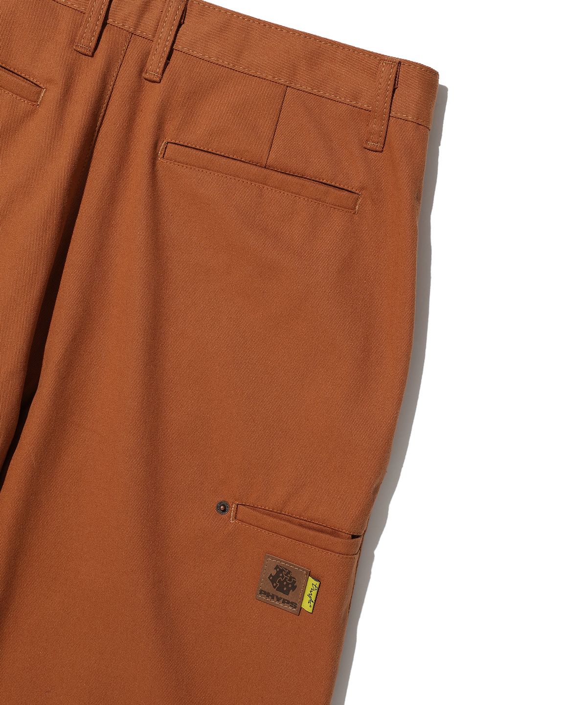 피지컬 디파트먼트(PHYSICAL DEPARTMENT) COTTON DOUBLE KNEE WORK PANTS BROWN