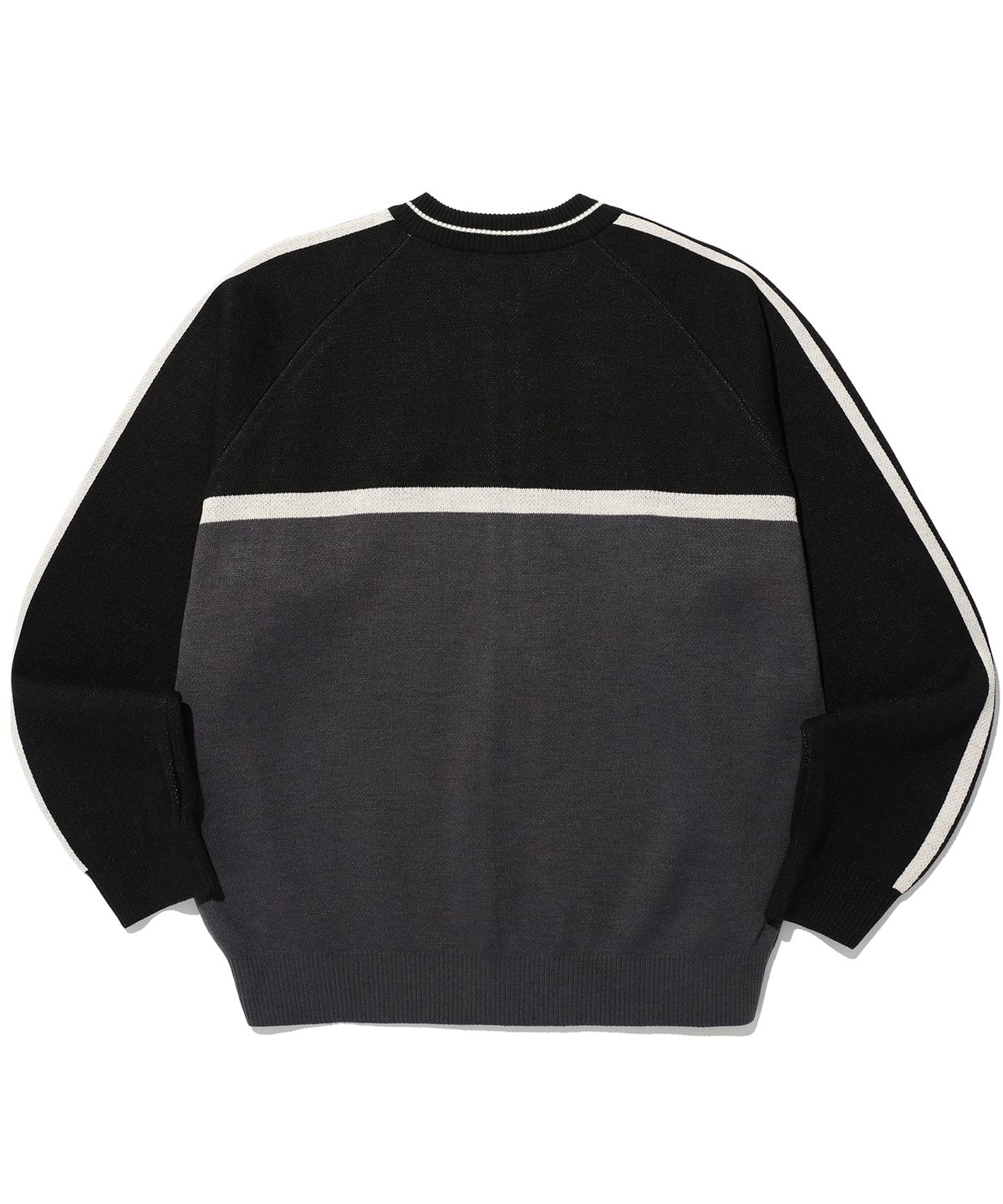피지컬 디파트먼트(PHYSICAL DEPARTMENT) COLOR BLOCK HIGH NECK CARDIGAN BLACK