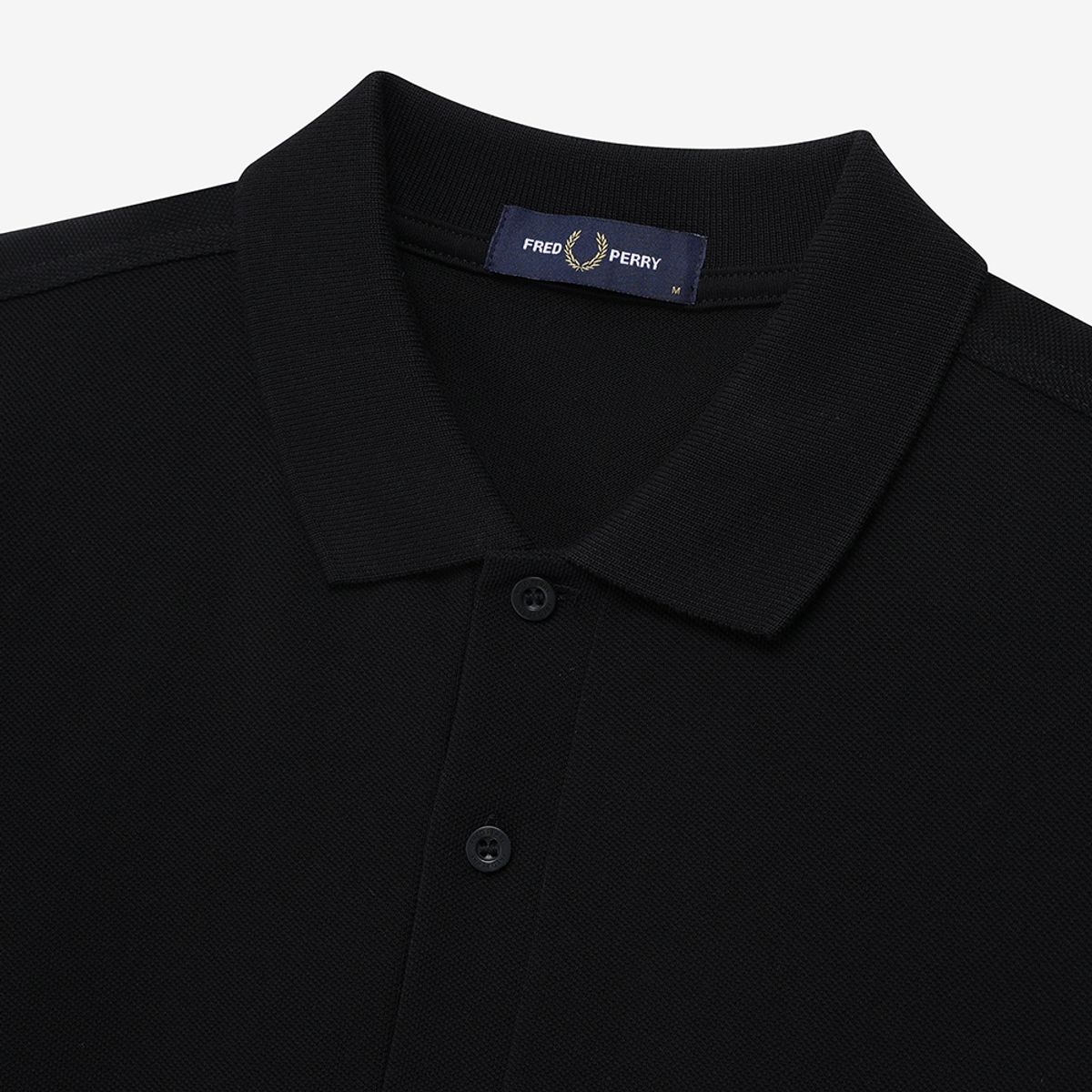 프레드페리(FRED PERRY) [M6006] 롱슬리브 플레인 프레드페리 셔츠 - 블랙/크롬 M6006-906