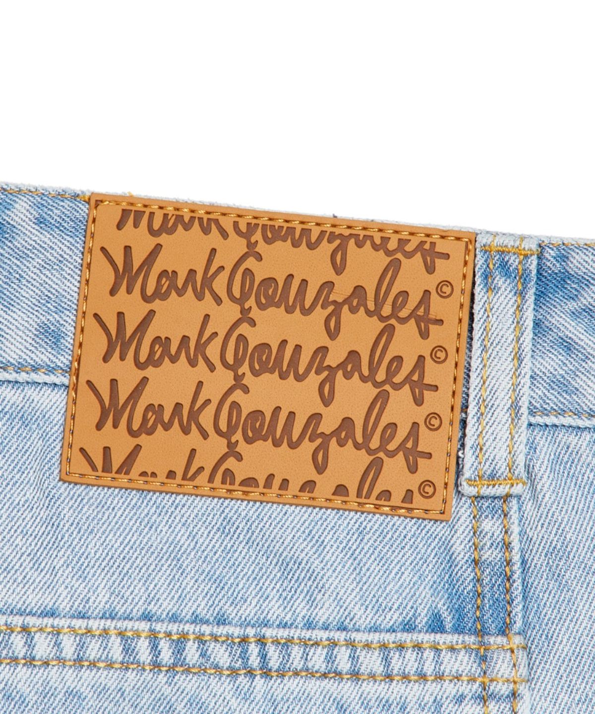 마크곤잘레스(MARK GONZALES) WOMENS NEW CURVED DENIM PANT - L/BLUE