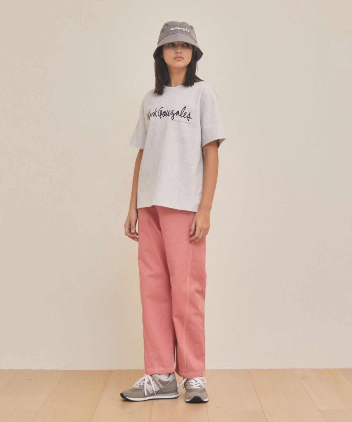 마크곤잘레스(MARK GONZALES) WOMENS NEW CURVED DENIM PANT - PINK