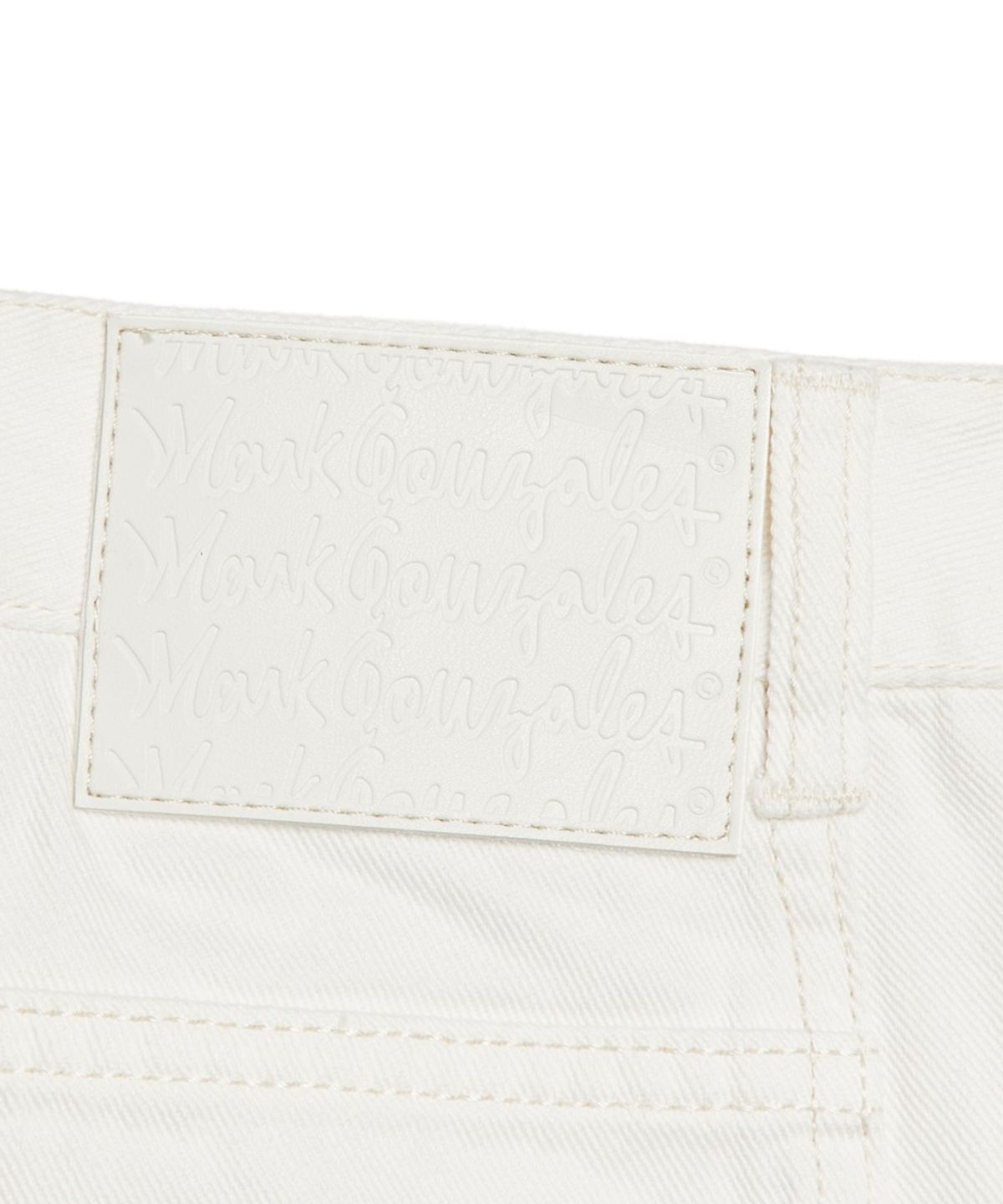 마크곤잘레스(MARK GONZALES) WOMENS NEW CURVED DENIM PANT - IVORY