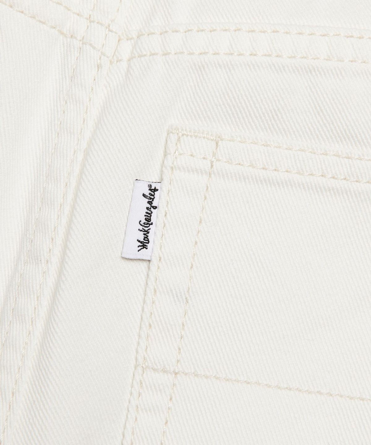 마크곤잘레스(MARK GONZALES) WOMENS NEW CURVED DENIM PANT - IVORY