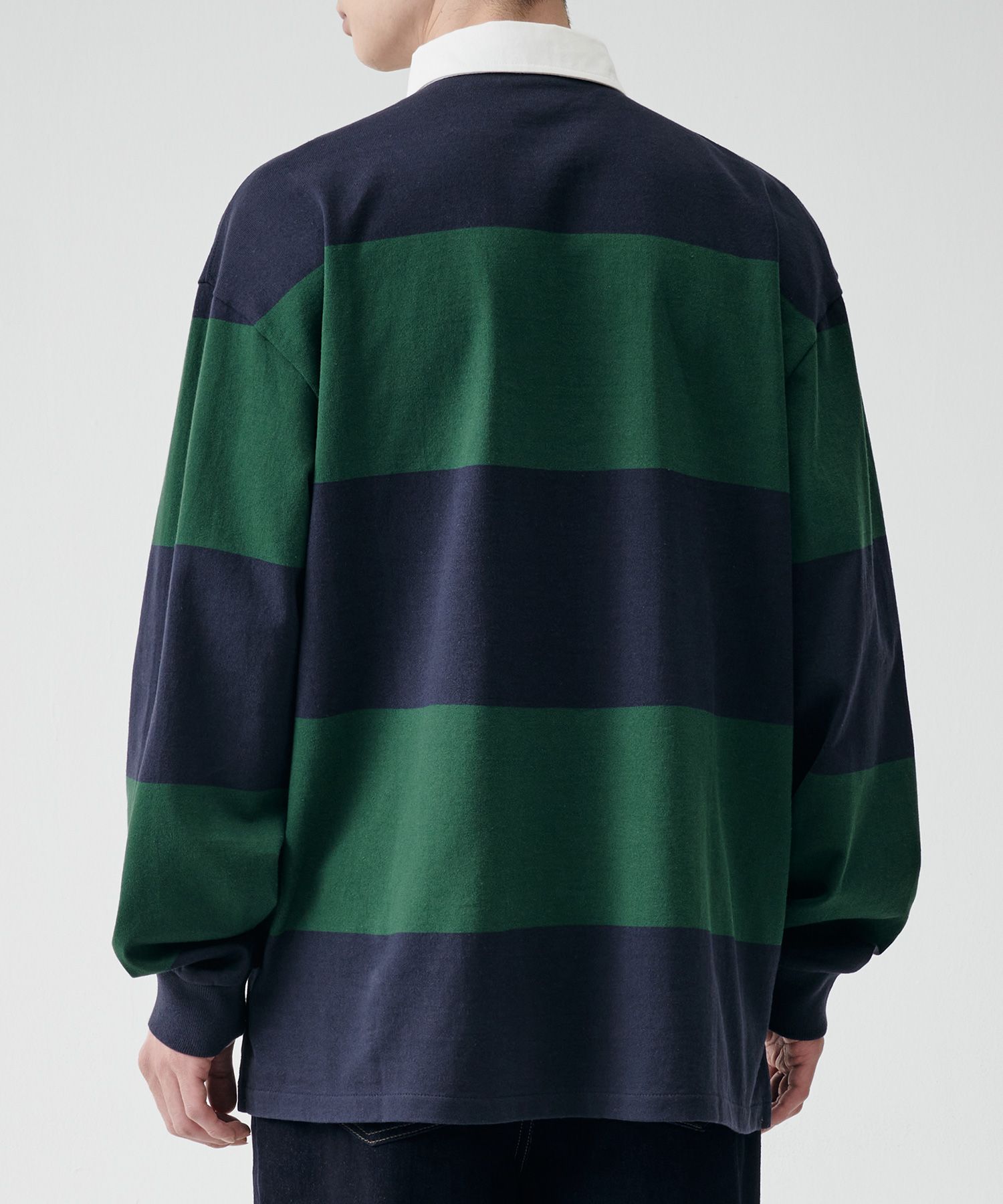 【新品未使用】Knuth Marf rugger shirt/green MUSINSA | MUSINSA STANDARD Oversized Striped Rugby Shirt