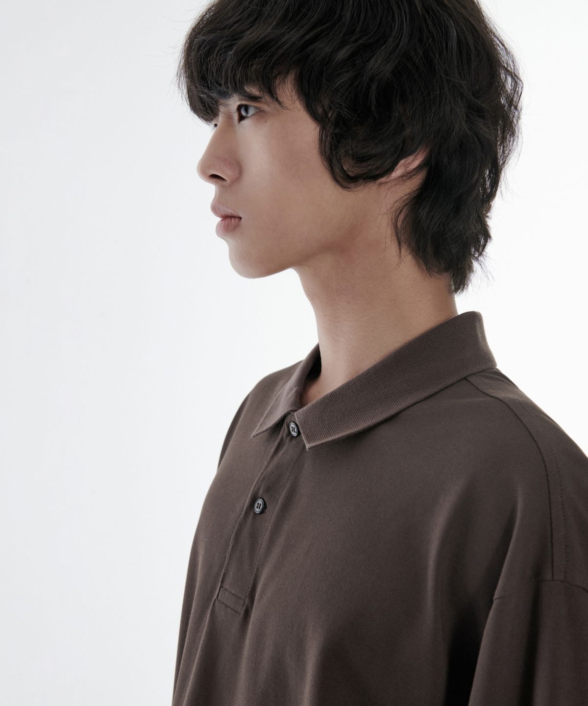 무신사 스탠다드(MUSINSA STANDARD) [쿨탠다드] 오버사이즈 피케 폴로 셔츠 [더스티 브라운]