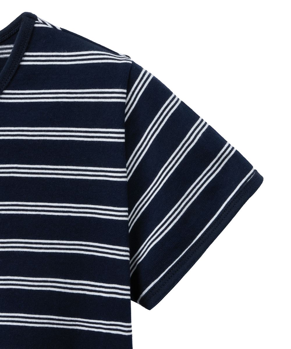 MUSINSA公式 | MOONSUN UNISEX Marine Stripe Ringer T [Marine