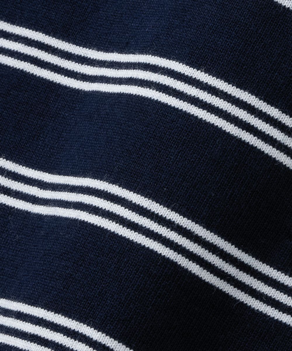 MUSINSA | MOONSUN UNISEX Marine Stripe Ringer T [Marine Navy]