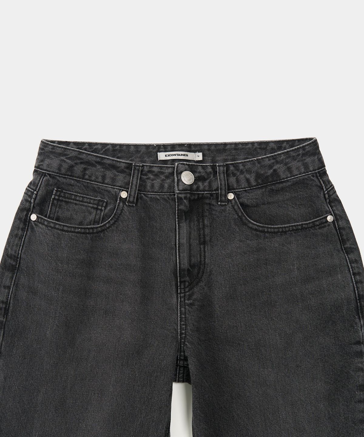 엑스컨테이너(EXCONTAINER) 컴포터블 데님 팬츠 (DARK GREY)