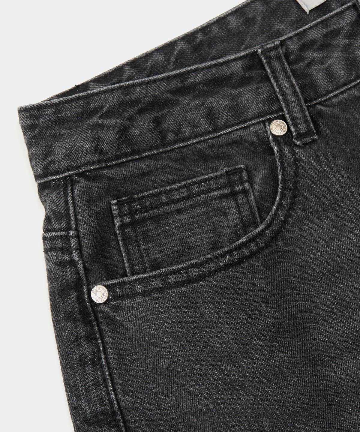 엑스컨테이너(EXCONTAINER) 컴포터블 데님 팬츠 (DARK GREY)