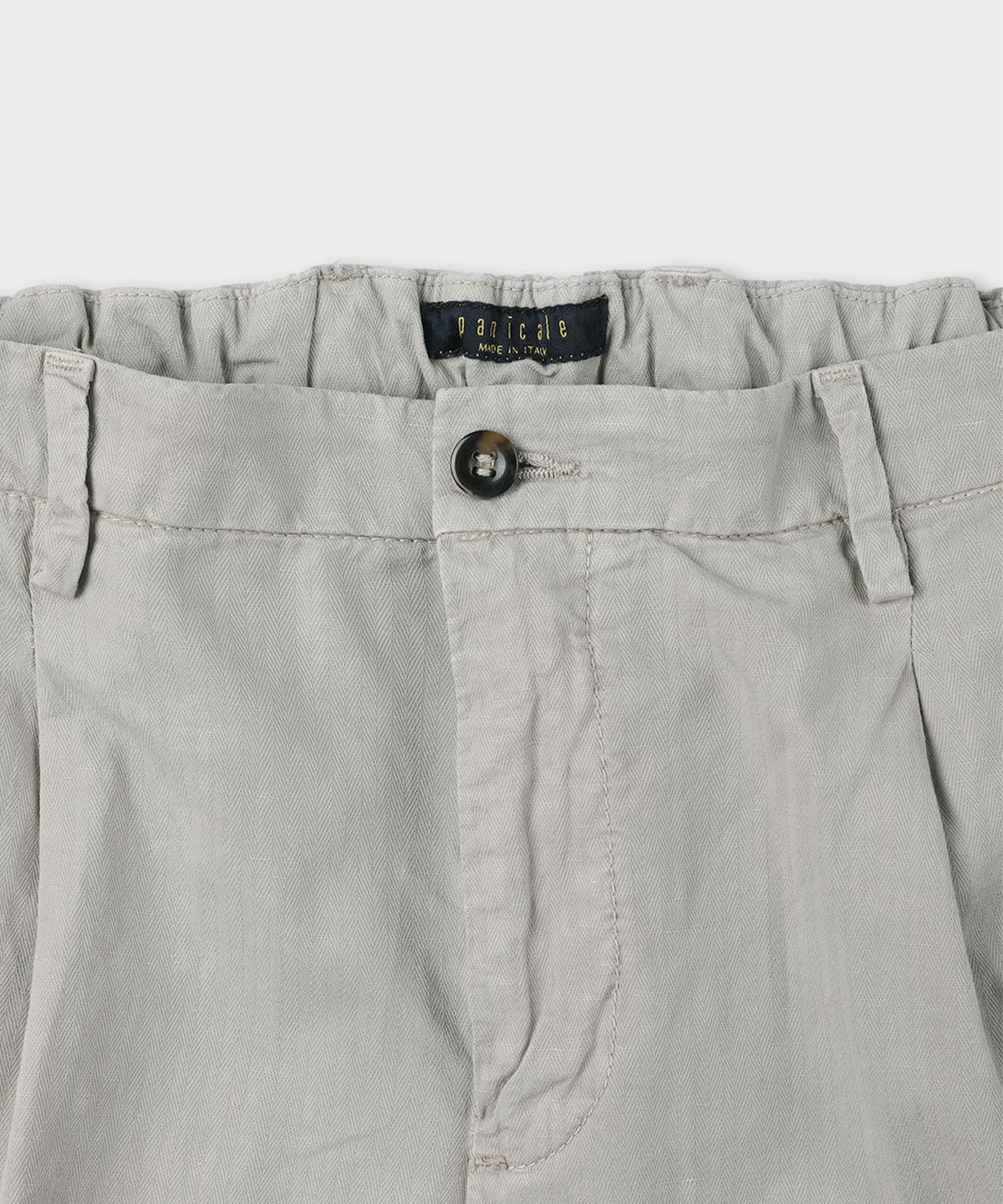 빠니깔레(PANICALE) 리넨 블렌드 밴딩 팬츠 [그레이]