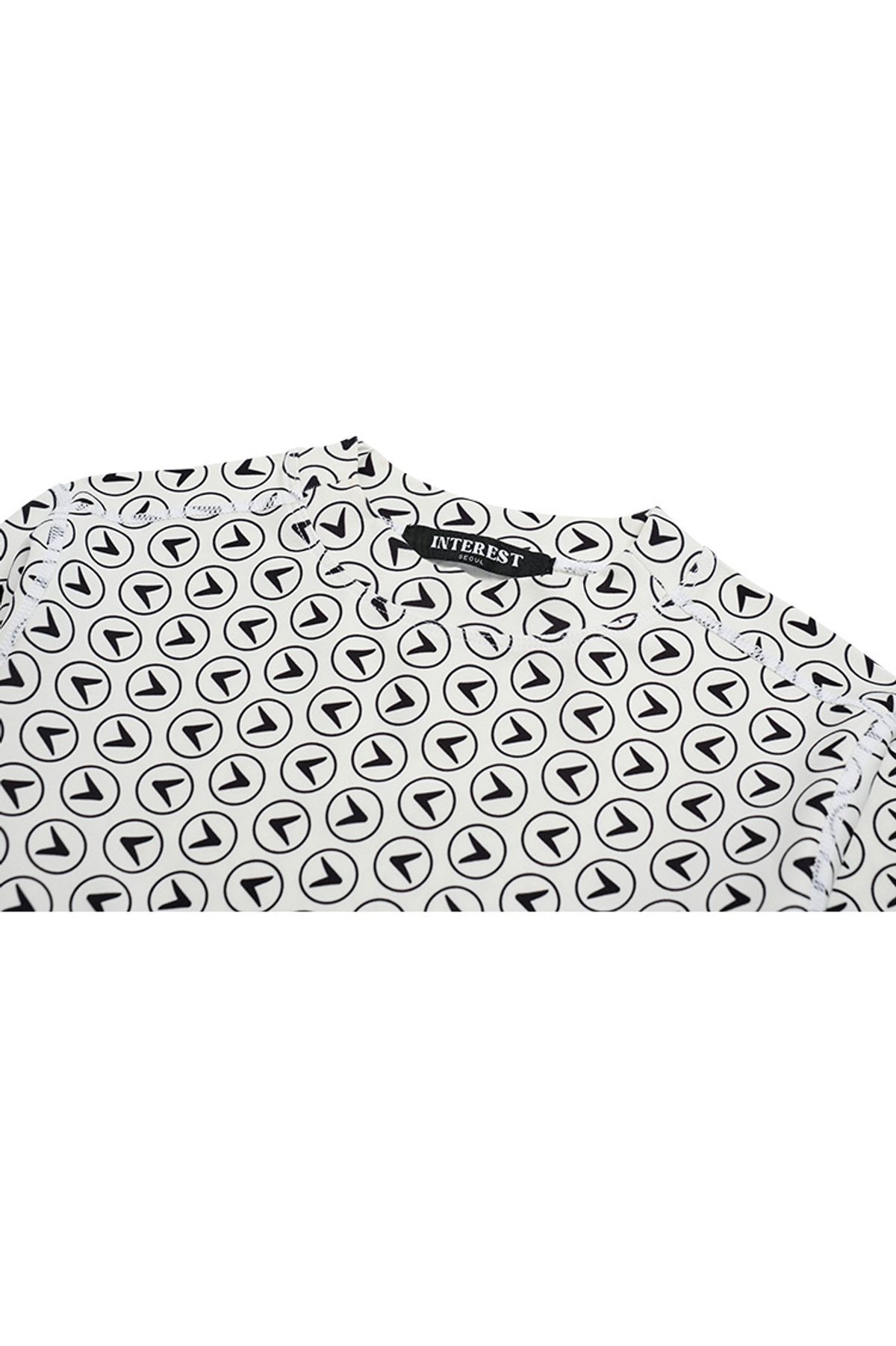 인터레스트(INTEREST) INTEREST LOGO DIGITAL PRINT TOP_WHITE