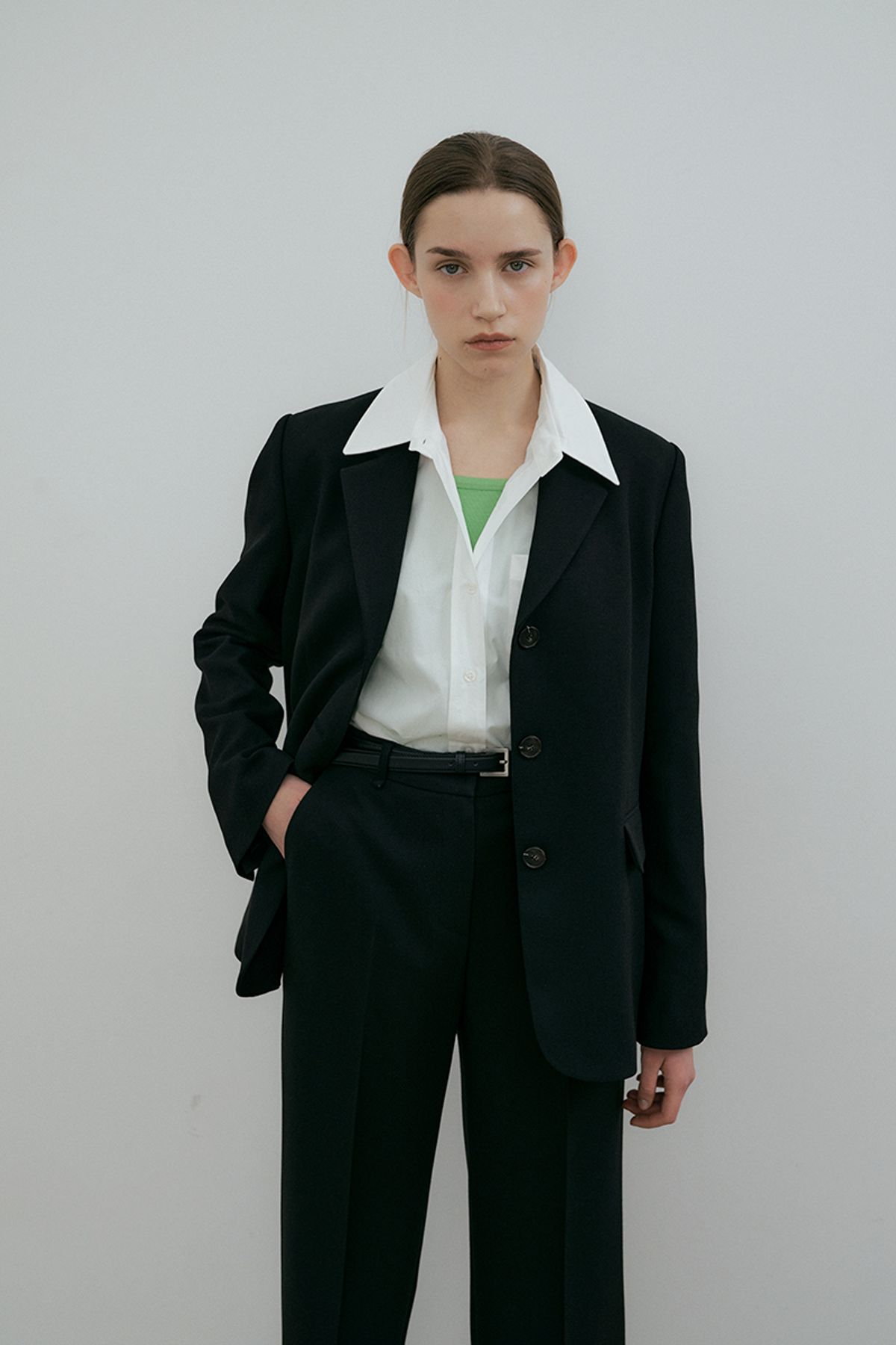 더페니(THE PENNY) SIGNATURE BASIC SHIRT - White