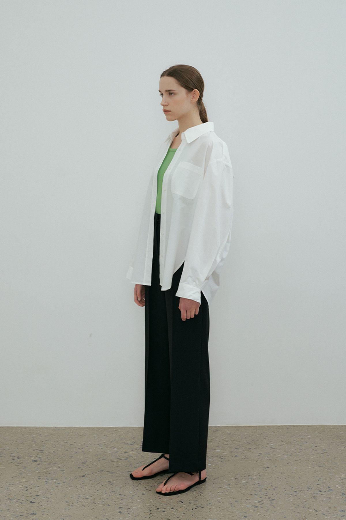 더페니(THE PENNY) SIGNATURE BASIC SHIRT - White