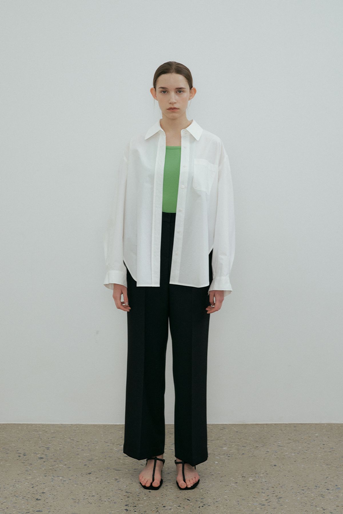 더페니(THE PENNY) SIGNATURE BASIC SHIRT - White