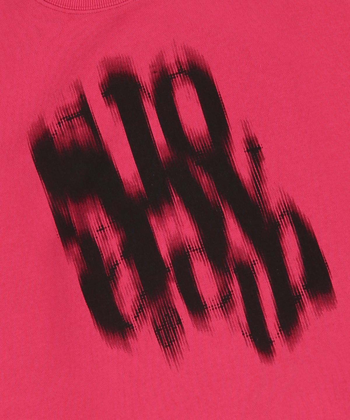 슬로우애시드(SLOWACID) 블러리 로고 스웨트셔츠 [딥핑크]