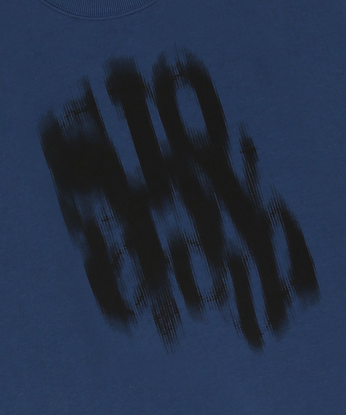 슬로우애시드(SLOWACID) 블러리 로고 스웨트셔츠 [딥블루]