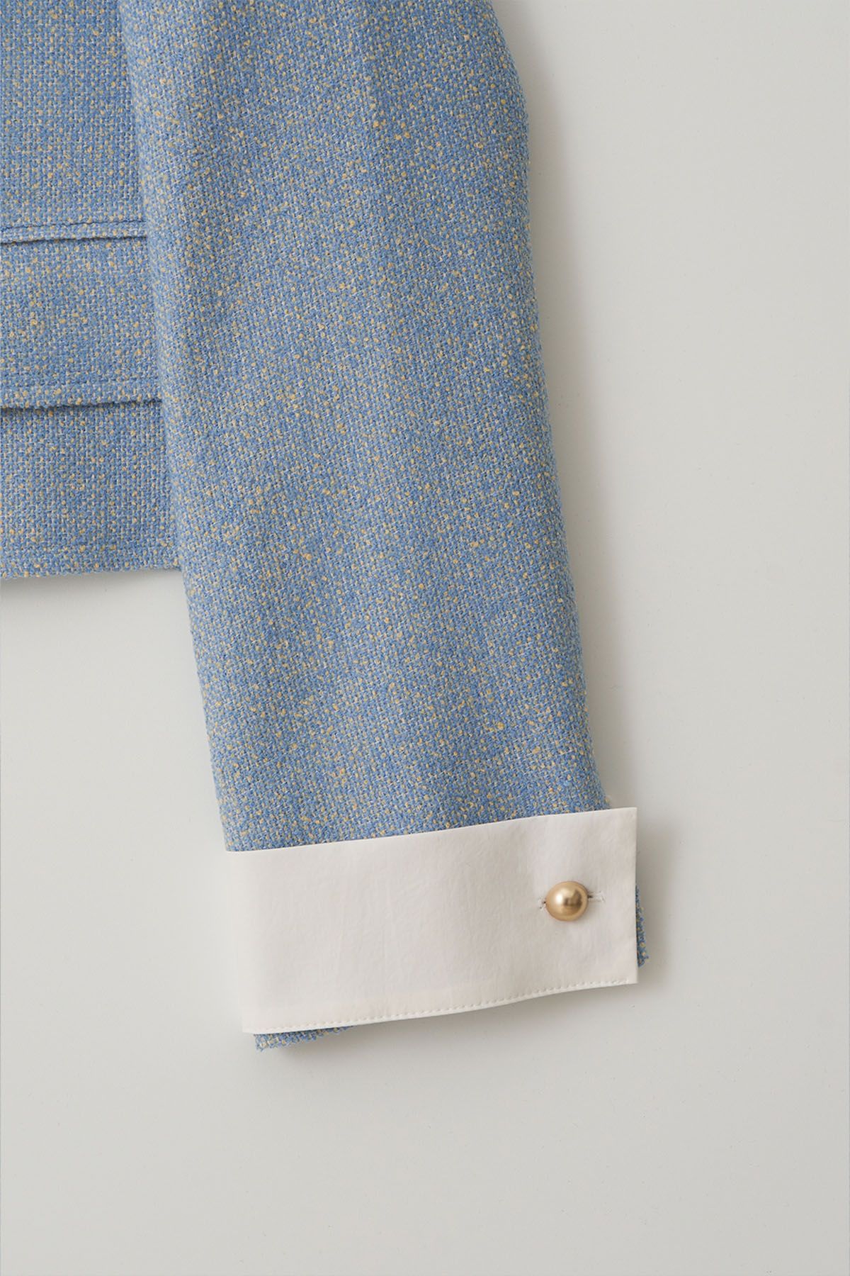 더페니(THE PENNY) CUFFS TWEED JACKET- Black
