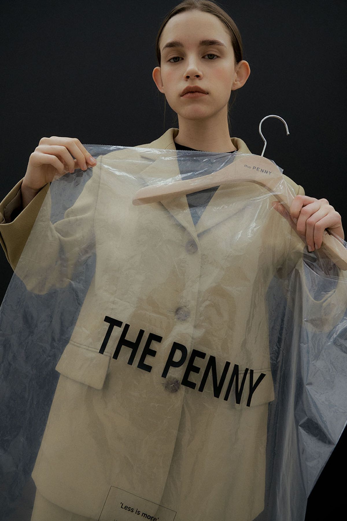 더페니(THE PENNY) THREE BUTTON JACKET - Khaki beige