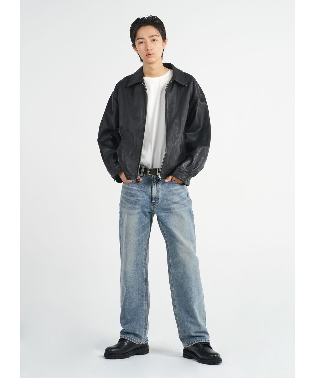 덴메이드(DENMADE) DEN0461 vintage mid blue wide jeans