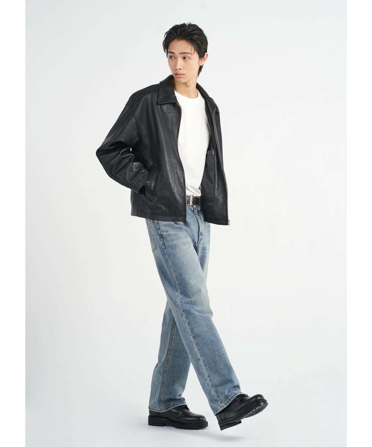 덴메이드(DENMADE) DEN0461 vintage mid blue wide jeans