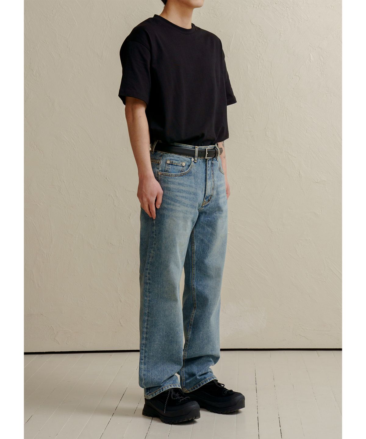 덴메이드(DENMADE) DEN0461 vintage mid blue wide jeans
