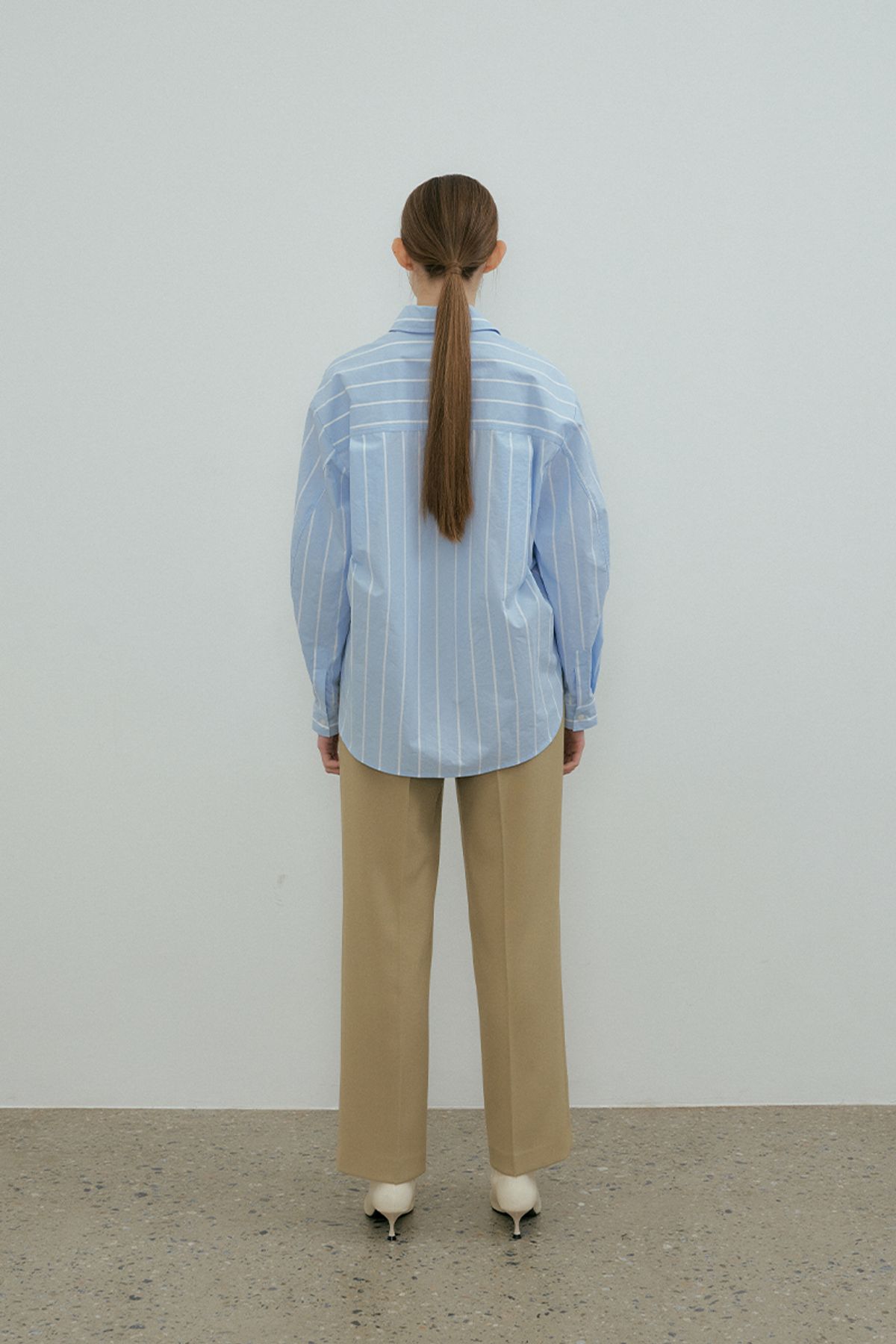 더페니(THE PENNY) WIDE DAILY PANTS - Khaki beige