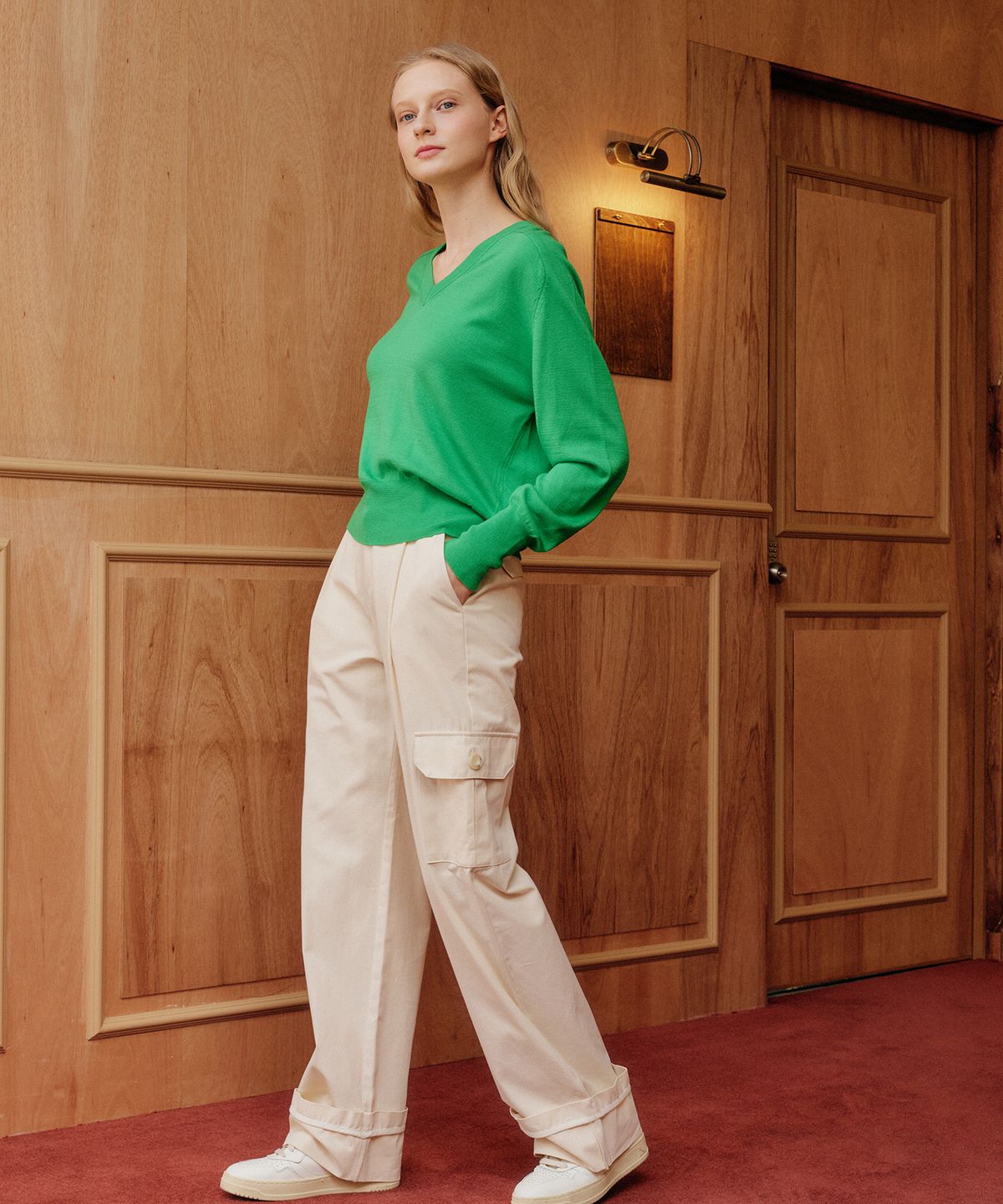 엽페(YUPPE) ROLL UP PANTS_BEIGE