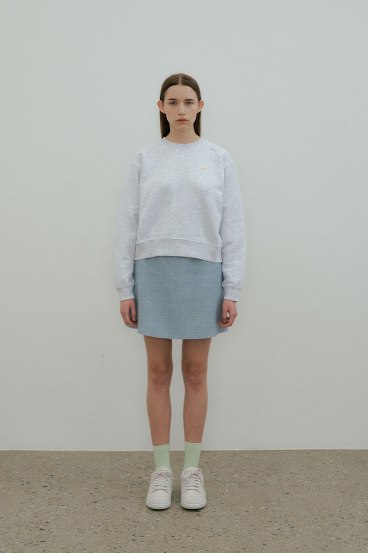 더페니(THE PENNY) BASIC SWEAT SHIRT - Melange