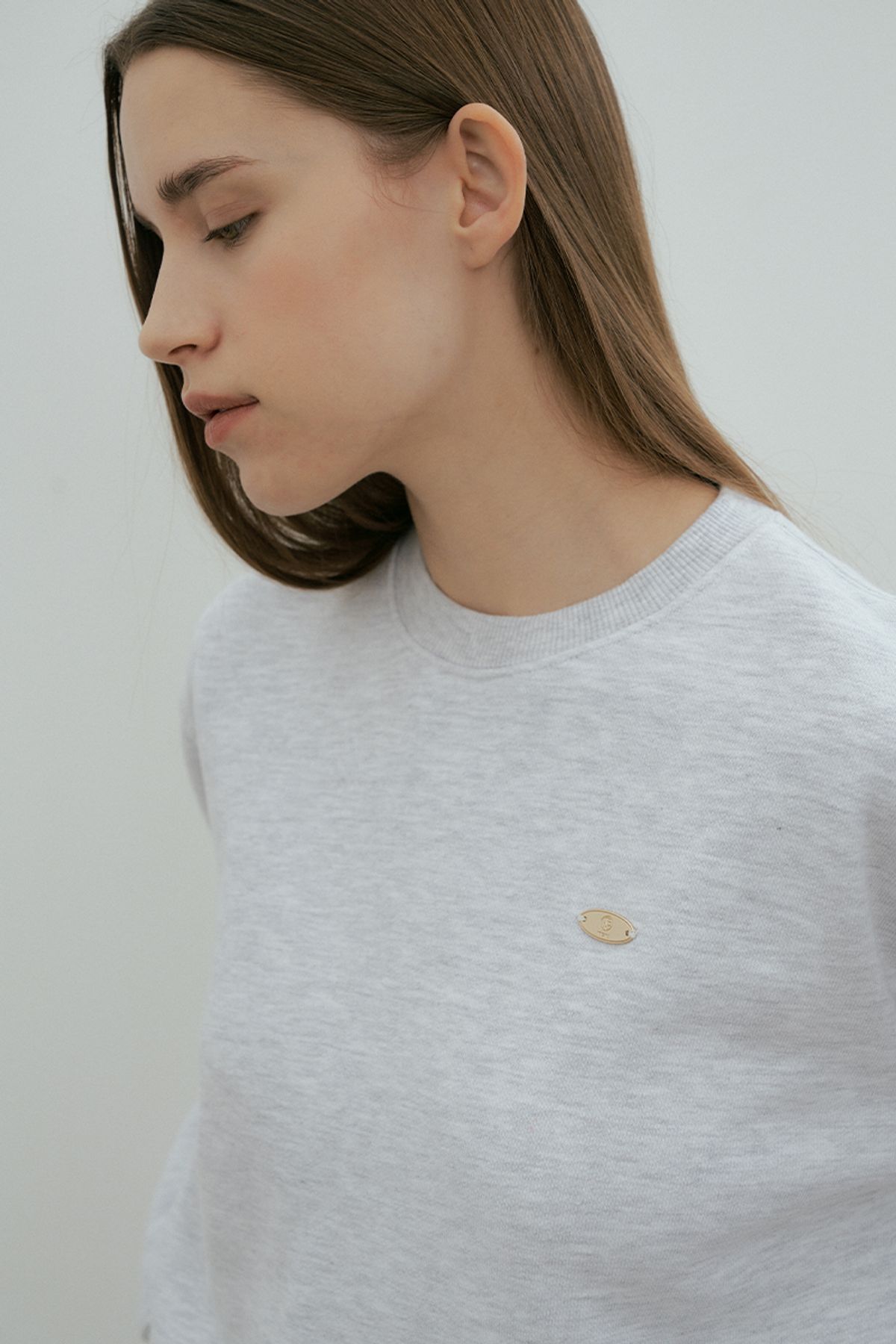 더페니(THE PENNY) BASIC SWEAT SHIRT - Melange